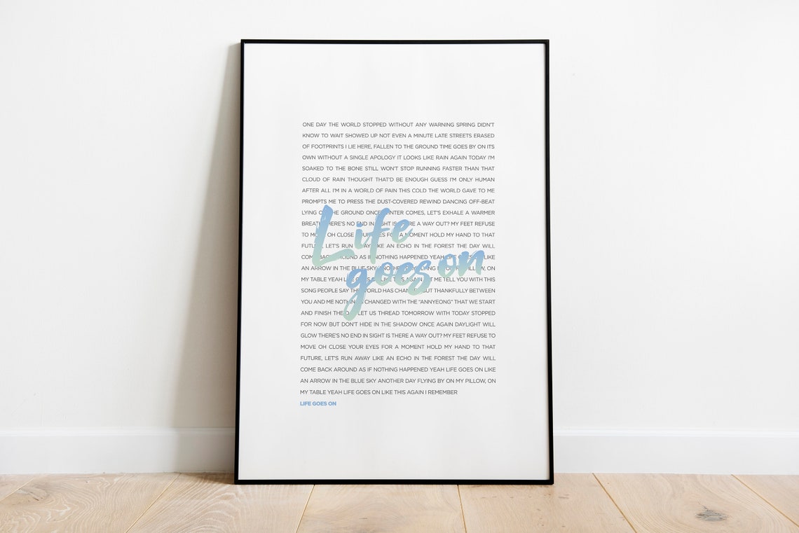 bts life goes on lyrics