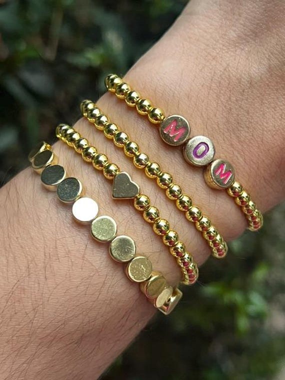 WEIMU Bracciale Donna Con Perle E Placcatura Oro 18K - Regolabile, Ipoallergenico, In Argento 925 - Gioiello Elegante Per Lei, Regalo Personalizzato Per Compleanno E Fidanzamento