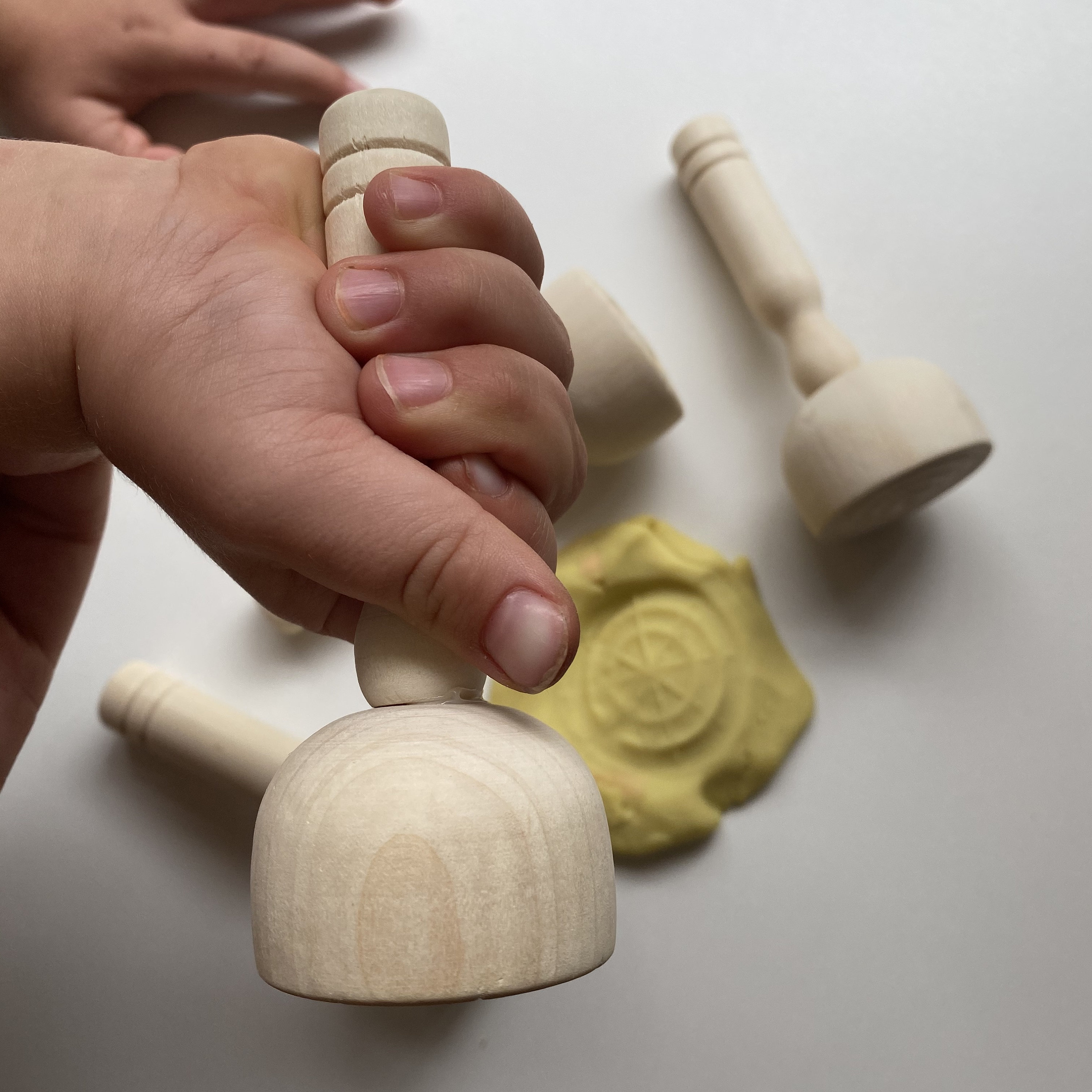 Natural Wooden Dough Stamper Etsy