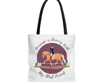 quality heavy duty vintage look equestrian horse pony canvas bag 