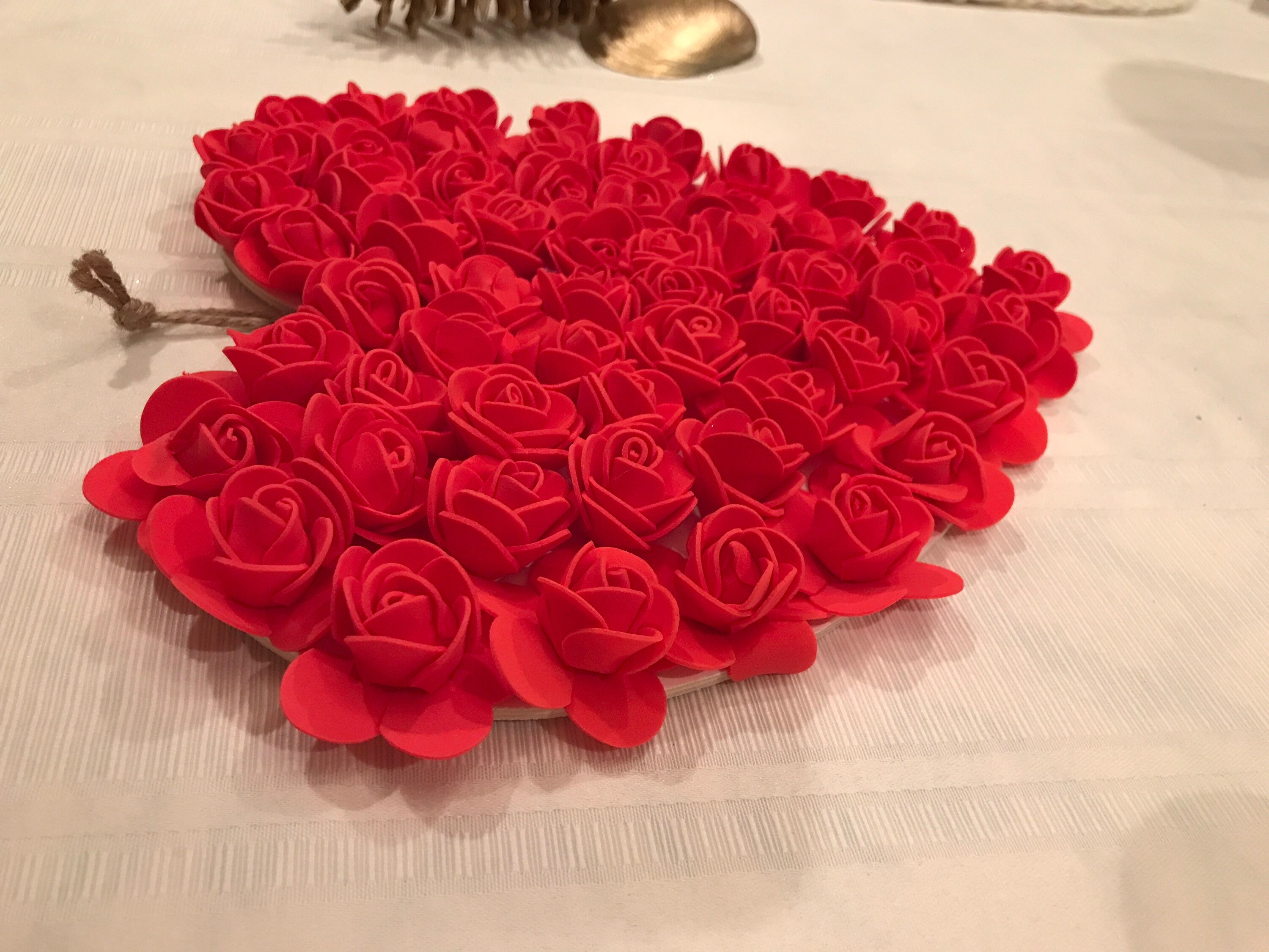 Heart Roses Centerpiece Wooden Rose Heart a Timeless Design of Love Romance, a Standout ...