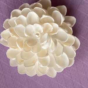 White Shell Flower: Pearl Centerpiece, Wedding Home Decor (4-inch) - Etsy