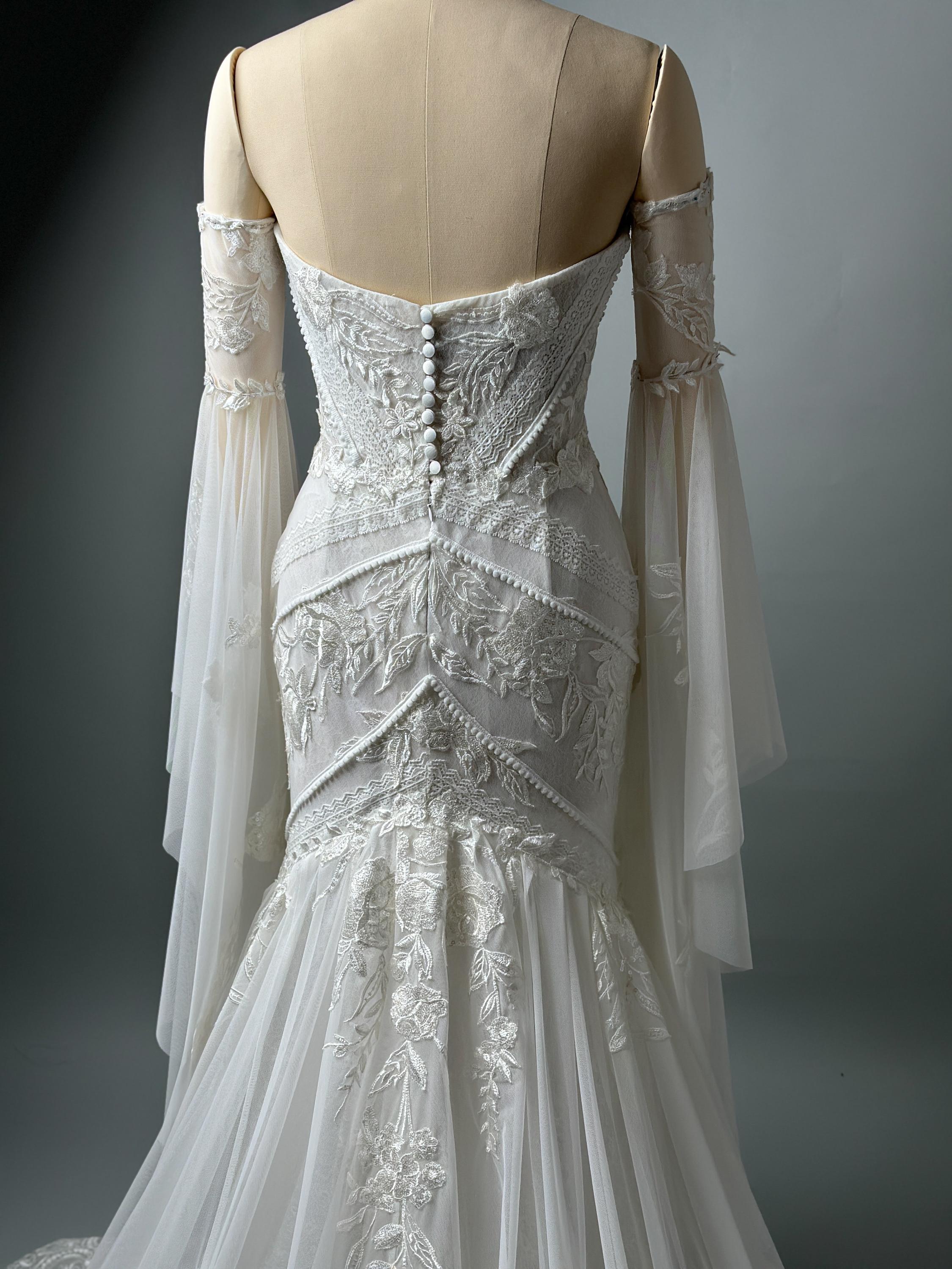 Peekaboo Lace Wedding Dress - Etsy