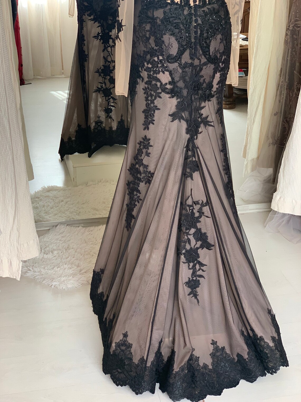 Black Wedding Dress Black Lace Wedding Dress Black Lace Etsy