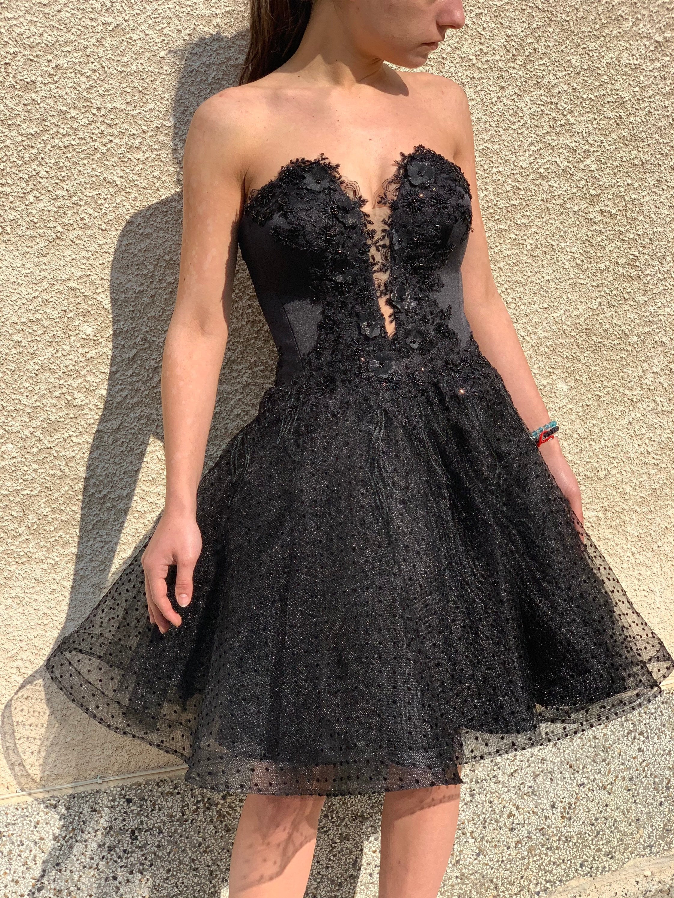 Black Wedding Dress, Black Lace Wedding ...