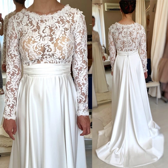 Shop 300+ Long Sleeve Wedding Dresses Online - Designer Bridal Gowns with  Lace, High Neck, - Luxe Redux Bridal