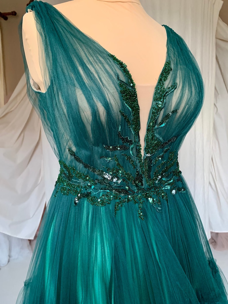 Emerald Green Wedding Dress Forest Dresses for Weddings Etsy UK