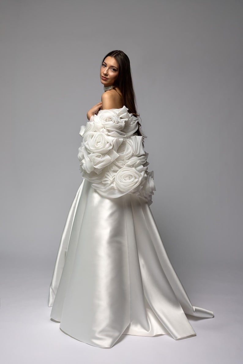 Basque Bolero Mikado Basque Waist Ball Gown Wedding Dress Musica - Etsy