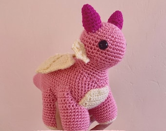 Crochet Dragon Amigurumi Pattern: Sweet and Cuddly (PDF Pattern)