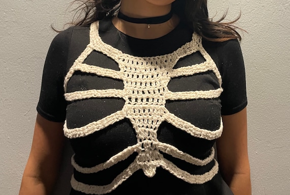 Skeleton Top, Crochet Ribcage Corset Top, Ribcage Corset, Crochet Skeleton  Corset, Handmade Bone Corset Top -  Canada