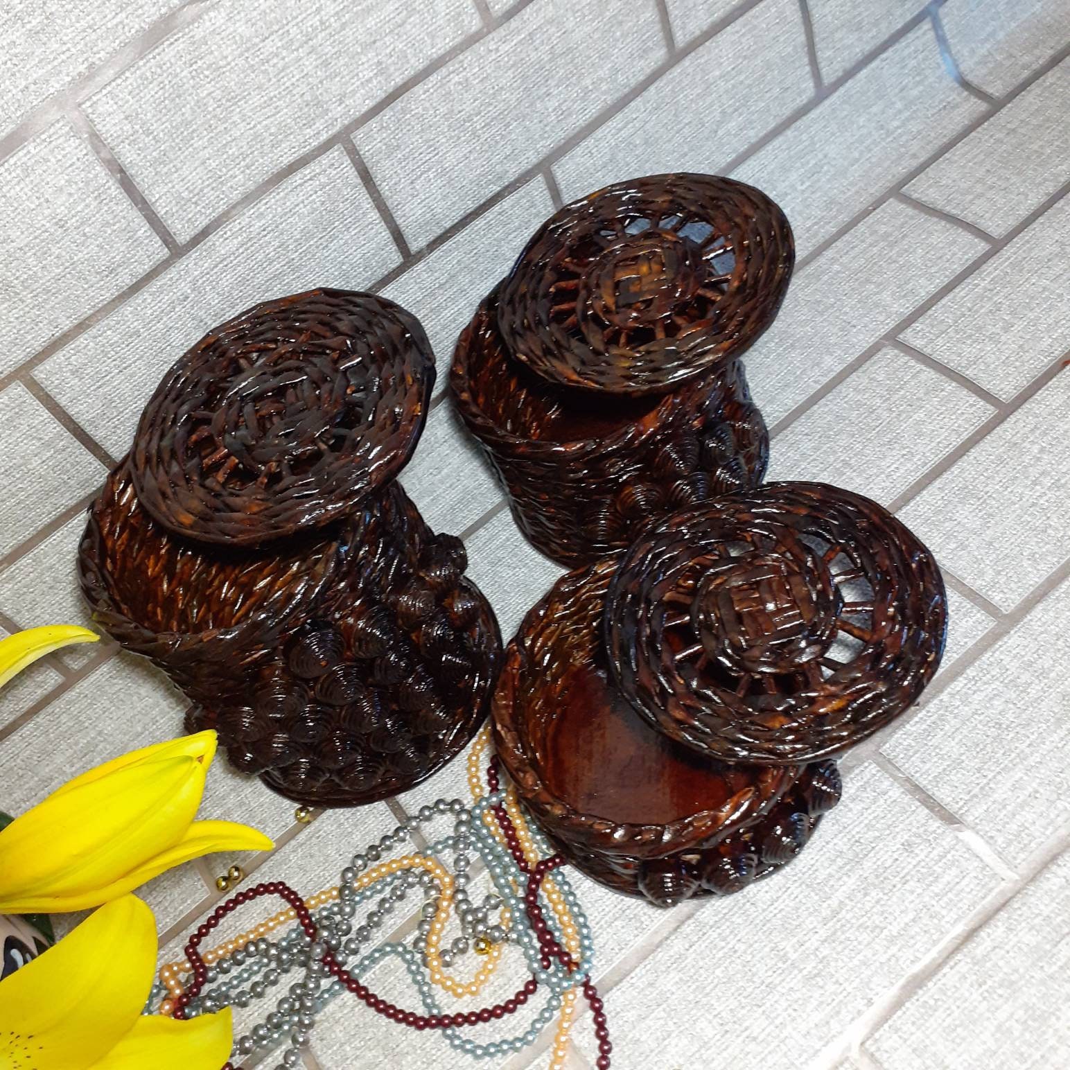 Küchen aufbewahrungskorb 3er Set Körbe Küchen organisation | Etsy