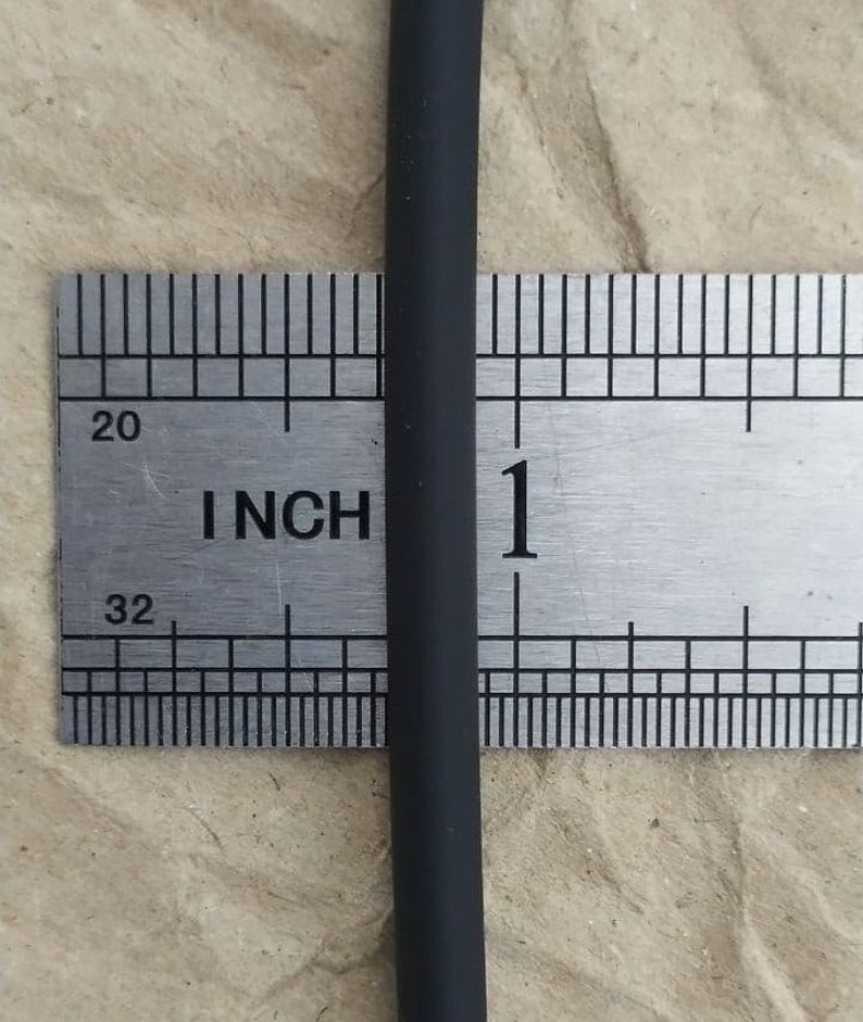 Black Rubber Cord / 1mm/2mm/2,5mm/3mm/3,5mm/4mm/5mm/ 5 meters / 10 meters/ DIY Wholesale Price/ Jewelry making 5 mm