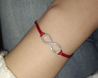 Infinity sign bracelet/Red String Bracelet/Amulet Bracelet/Kabbalah Bracelet/Red String Of Fate