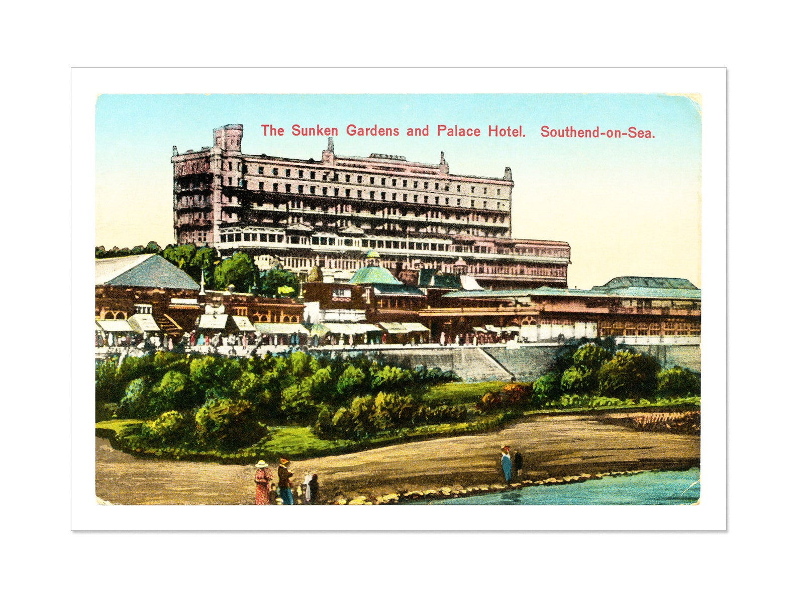 Southend on Sea Palace Hotel & Sunken Gardens / Print / Poster / A4 A3