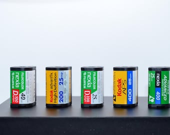 Expired APS color film for Advance Photo System (APS) cameras. Rare film no longer made. Kodak Advantix FujiFilm Nexia