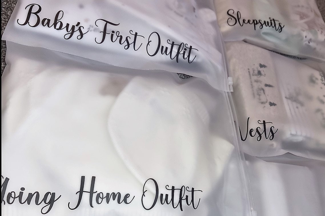 Hospital Bag Organisers Baby Organisers Custom Maternity Zip Etsy UK
