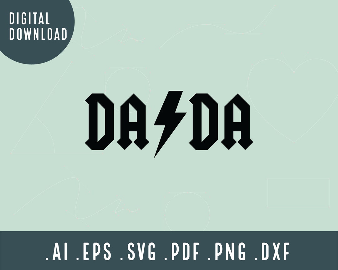 Dada SVG Dada Rocker SVG Cut File - Etsy