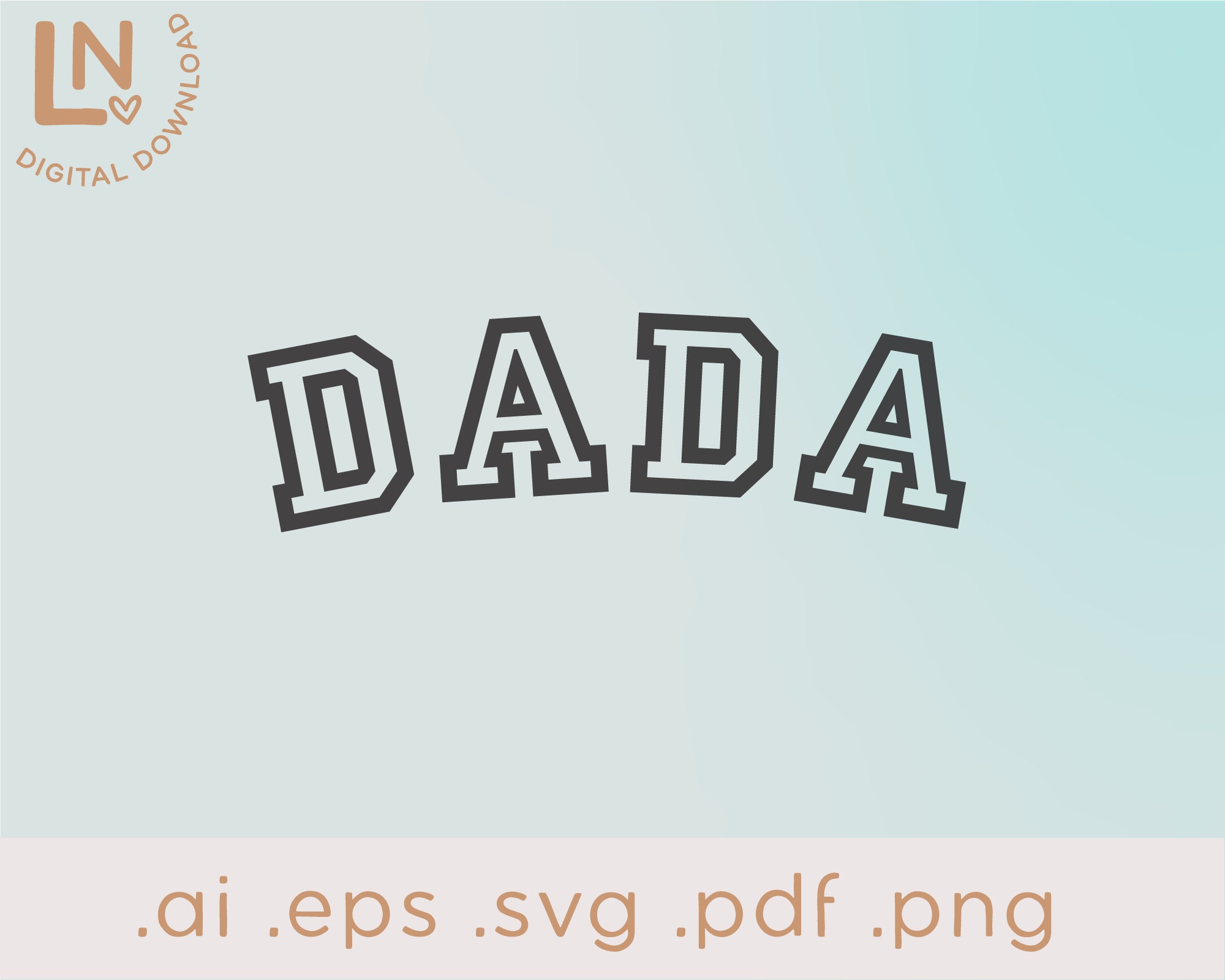 Dada SVG / Dada Outline Png Svg / Día del Padre SVG / Daddy - Etsy México