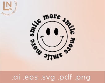 もっと笑顔 SVG | 幸せなインスピレーション SVG | 幸せな顔 SVG