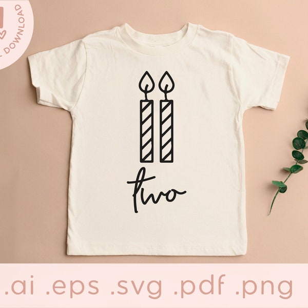 Second Birthday SVG | 2nd Birthday Shirt SVG | Two Birthday Shirt SVG | Svg cut file