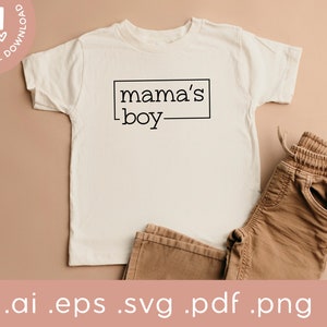 Mama's Boy SVG | Mama's boy png | Toddler Boy SVG | Trendy Toddler SVG | Svg cut file