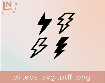 Thunderbolt SVG | Lightning Bolt PNG | Electric Bolt