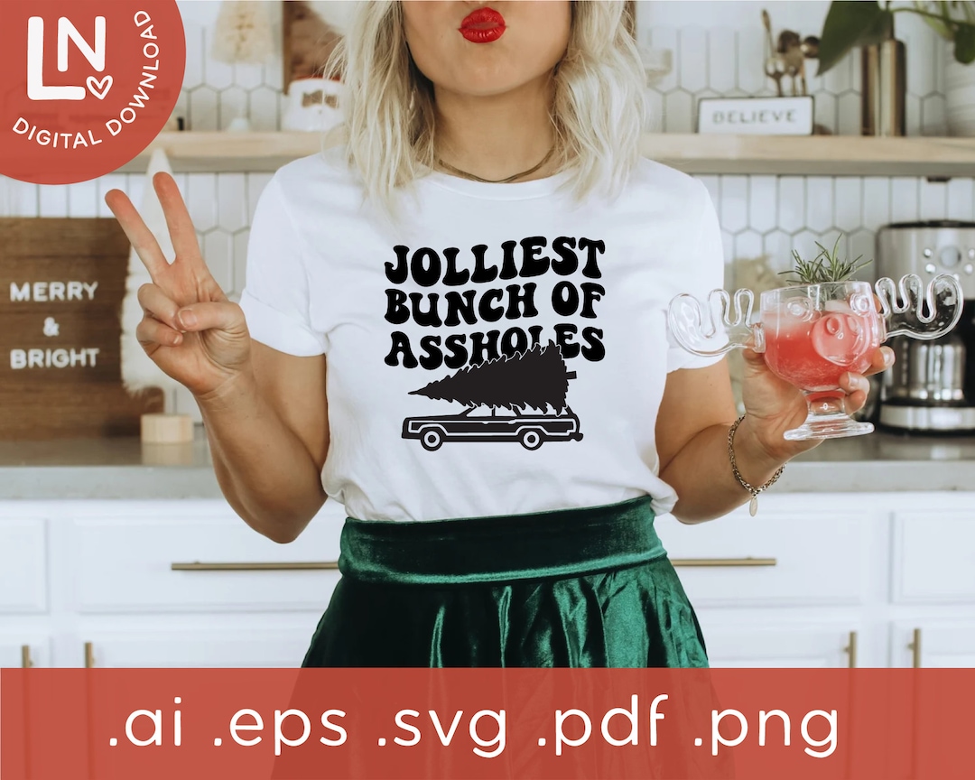 Jolliest Bunch of Assholes SVG Christmas Vacation SVG - Etsy