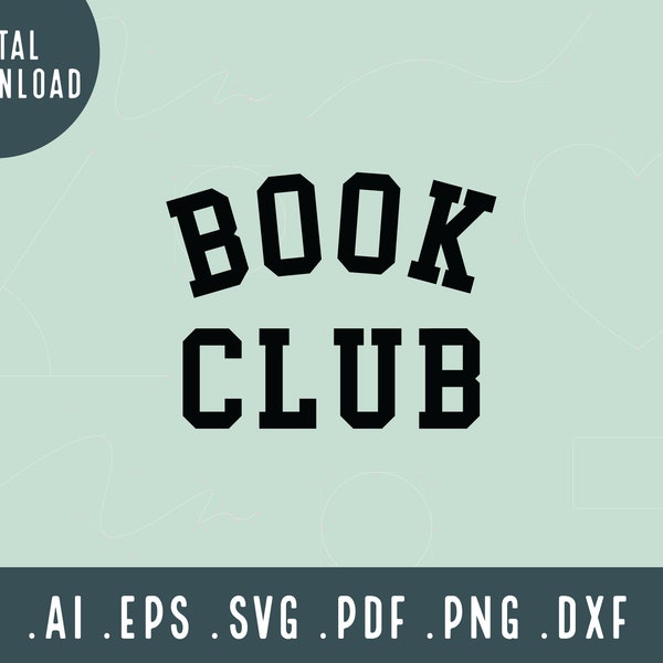 Book Club | Book Club SVG | Bibliophile Svg cut file