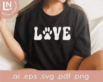 Love Dogs SVG PNG | Dog Lover Shirt Svg | Dog Mom Shirt Svg Png