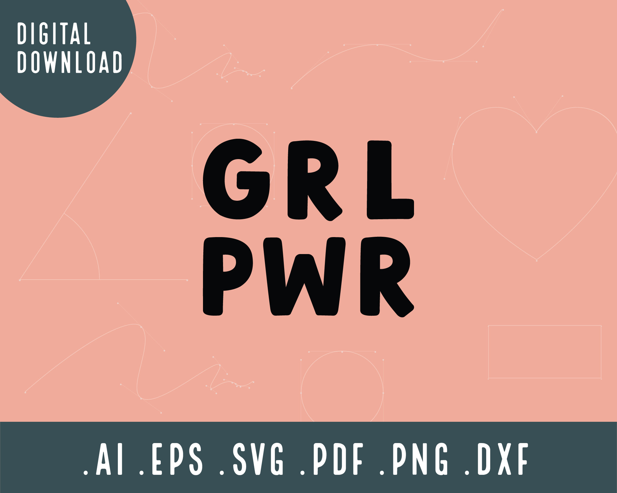 Download GRL PWR SVG Mädchen Power Svg Feministische Svg Cutfile | Etsy