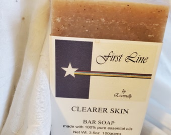 Clearer Skin Essential Oil Soap: Balances Sebum