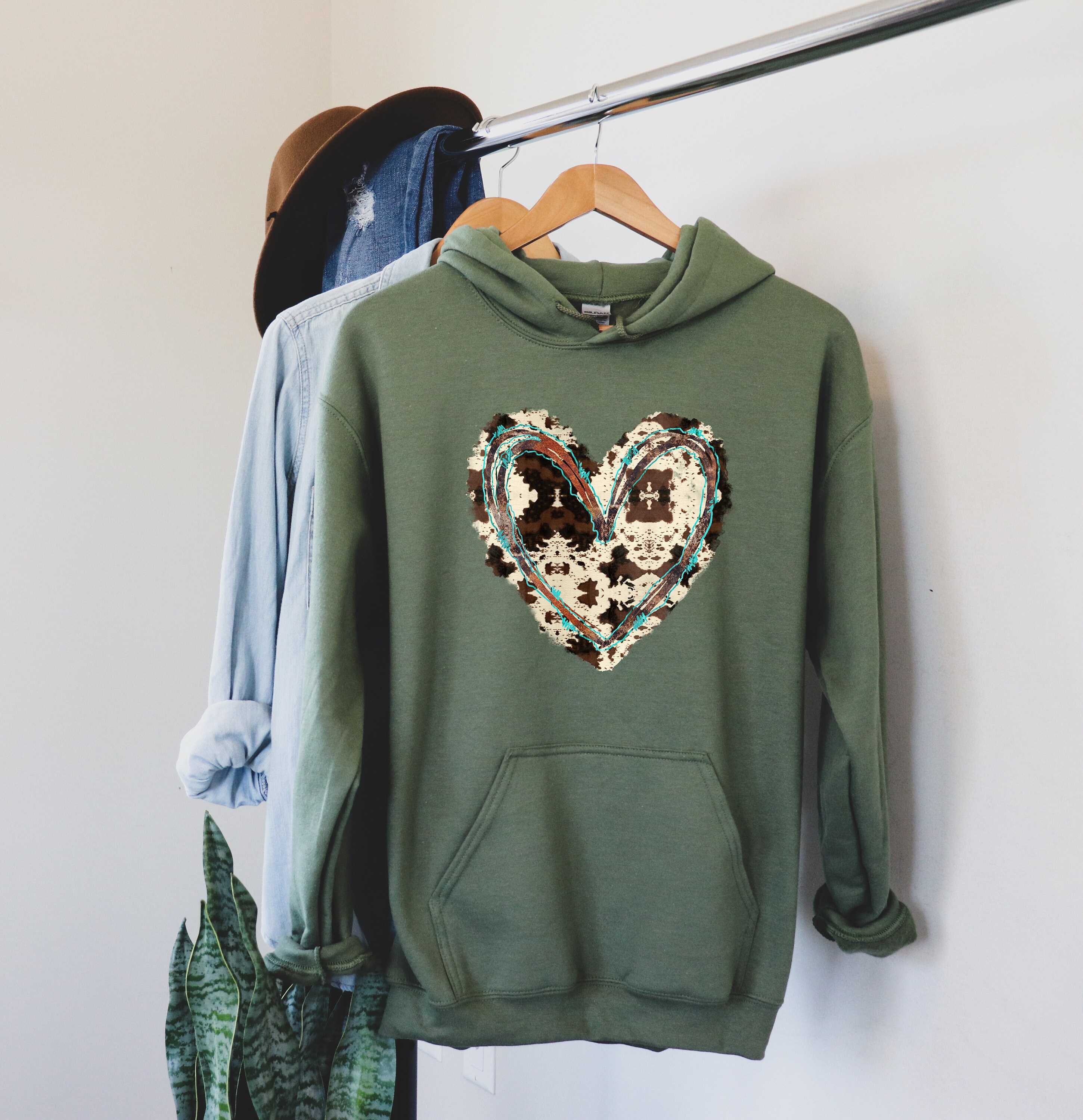 cowhide hoodie