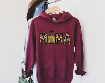 Tequila Mama Hoodie - Cowhide Sunflower Cactus Mom Sweatshirt - Sweat-shirt des années 90 - Cadeau de Noël - Cadeau d’anniversaire