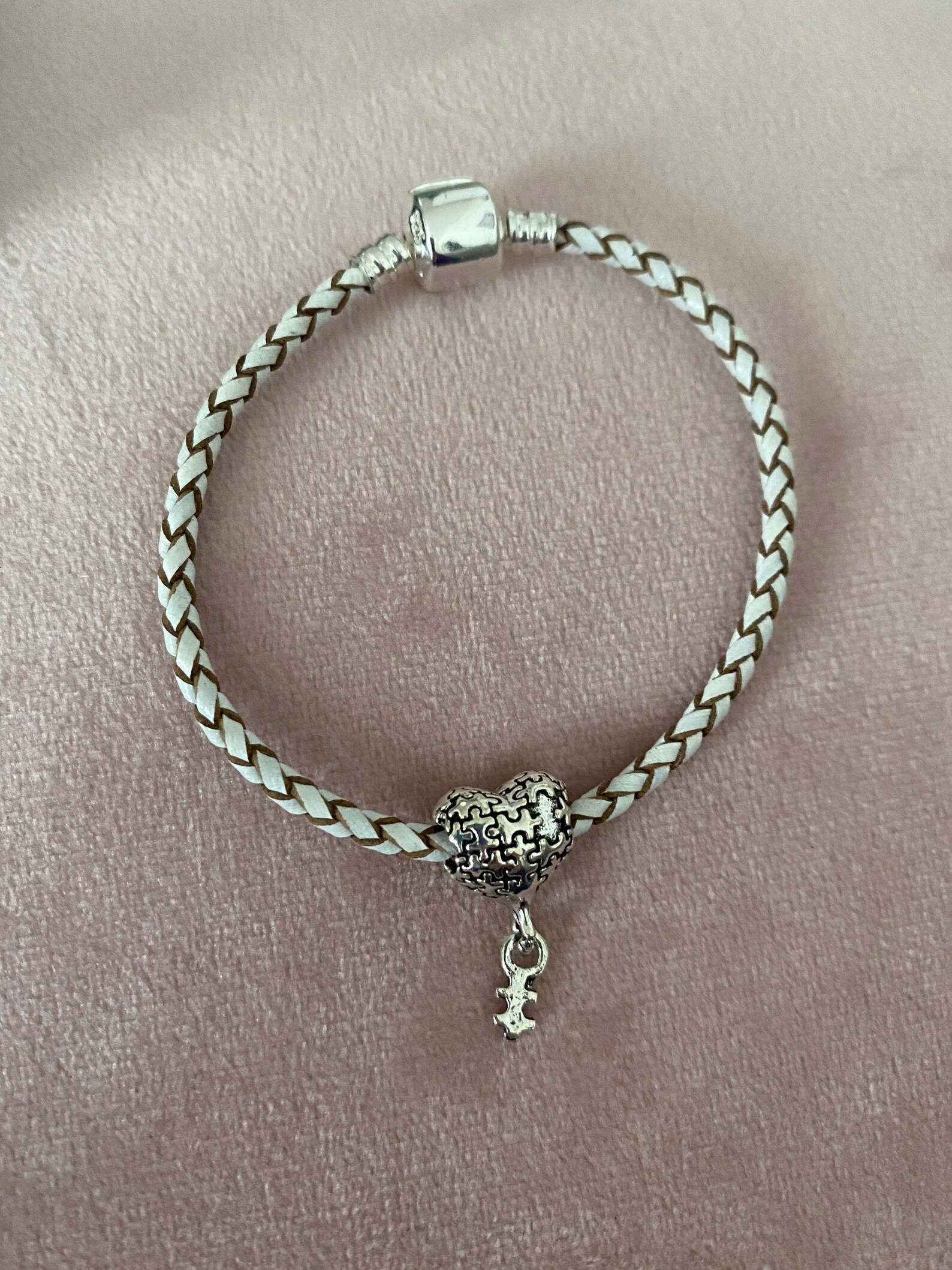 2 different style charm bracelets Etsy