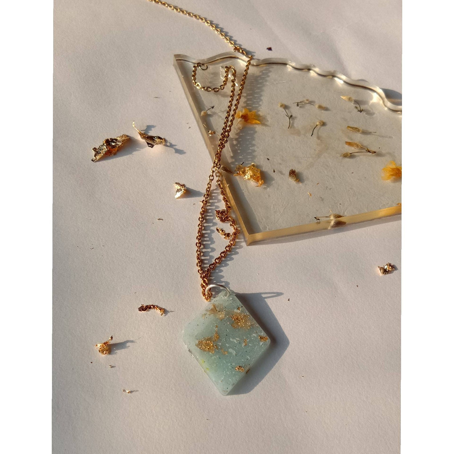 Handmade Resin pendant Etsy