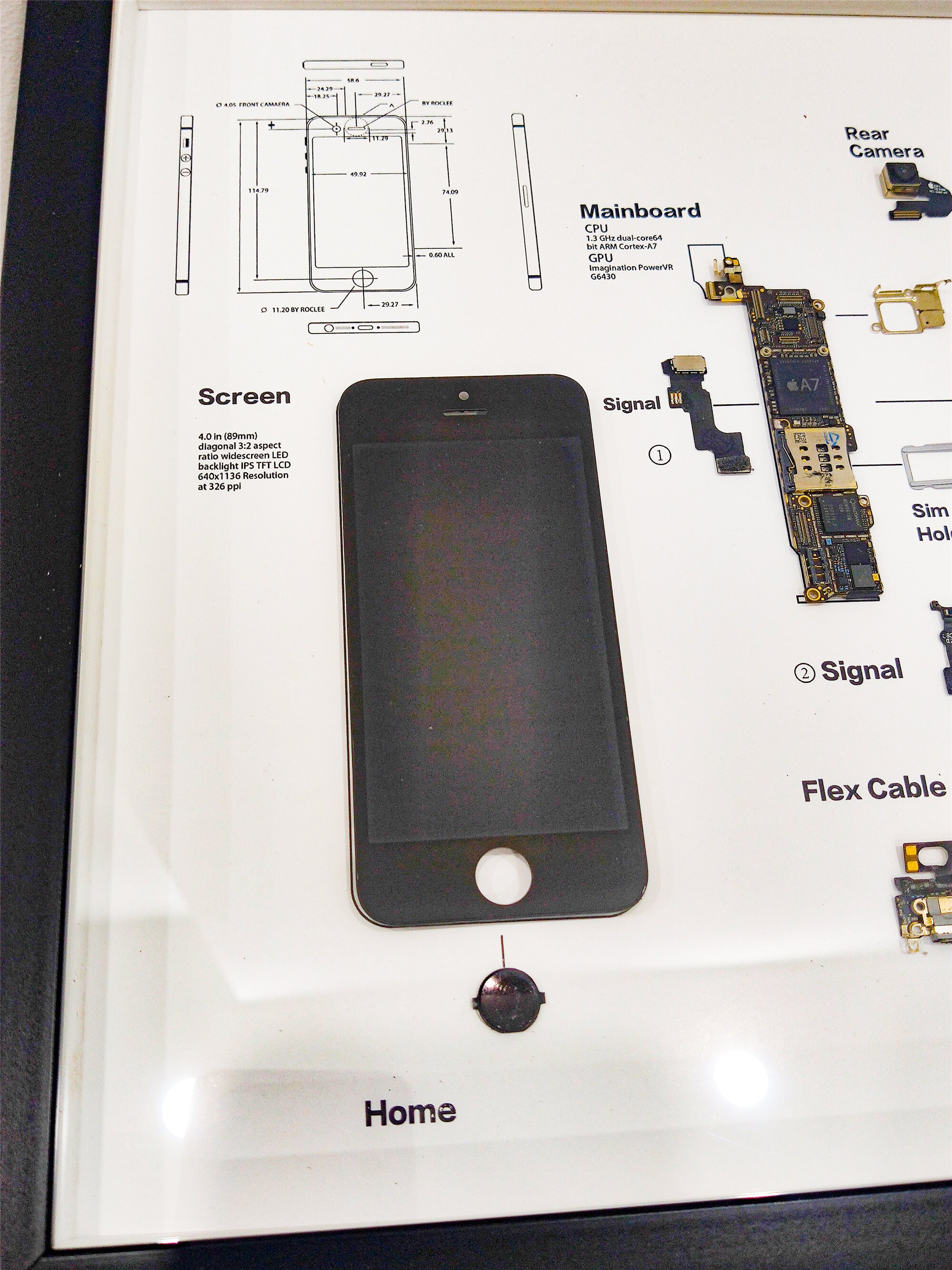 IPhone 5s Framed iPhone Shadowbox Framed iPhone Memorial Etsy