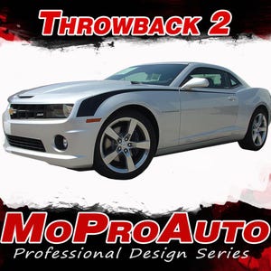 2014-2015 THROWBACK 2 : Chevy Camaro Side Stripes Hockey Stick Door Vinyl Graphics Decals (All Models) - &quot;The MoProAuto Original&quot;