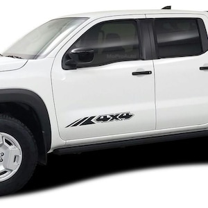 FRONTIER 4x4: Fits Nissan Frontier Side 4x4 Graphics Body Decals Stripes Graphics fits 2022-2024 - &quot;The MoProAuto Original&quot;