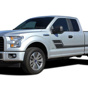 ELIMINATOR: past op Ford F-150 Stripes zijdeur Hockey Rally Stripes Vinyl Graphics Decals Kit voor 2015-2020 - &quot;The MoProAuto Original&quot;