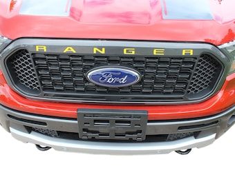 GRILL LETTERS : Fits Ford Ranger Grill Decals Name Vinyl Graphics Kit fits 2019 2020 2021 2022 2023 - &quot;The MoProAuto Original&quot;