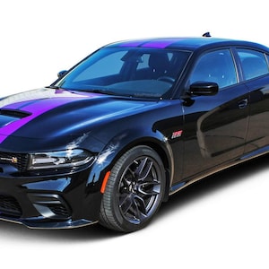 N-Charge RALLY WIDEBODY : Fits 2015-2023 Dodge Charger Racing Stripes R/T Scat Pack SRT Hellcat Rally Graphics Decals "MoProAuto Original"