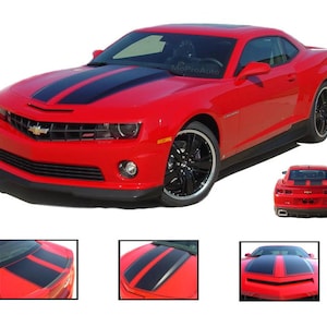 Camaro R-SPORT 2010 2011 2012 2013 Chevy Camaro &quot;OEM Style&quot; Rally Racing Stripes Hood Trunk Vinyl Graphics Kit - &quot;The MoProAuto Original&quot;