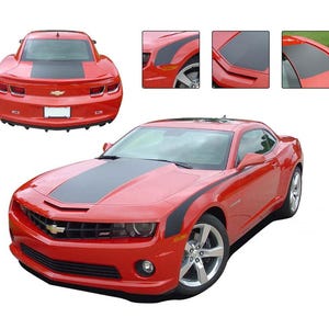 Camaro SINGLE STRIPE : 2010 2011 2012 2013 Chevy Camaro Wide Hood Trunk Rally Striping Kit - &quot;The MoProAuto Original&quot;