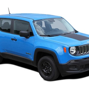 RENEGADE HOOD : Fits Jeep Renegade Hood Decal Trailhawk Vinyl Graphics Stripe Kit for 2014-2023 Models - &quot;The MoProAuto Original&quot;