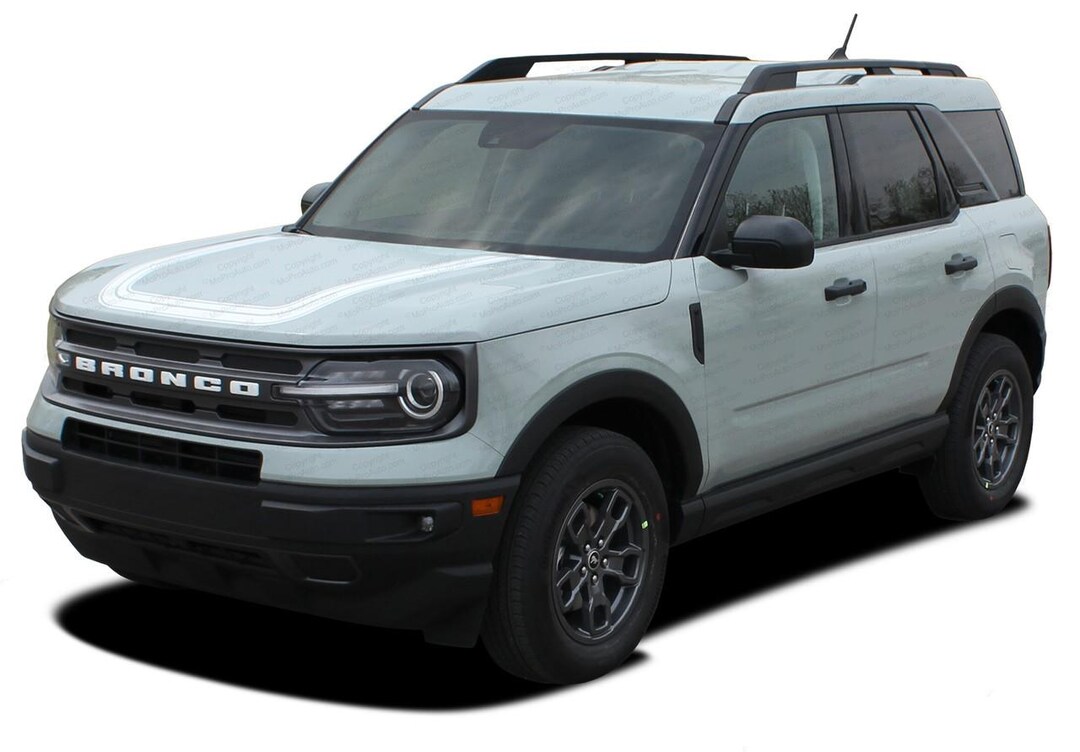 REVIVE HOOD | Ford Bronco Sport Hood Stripes Vinyl Graphics Decals Kit For 2021 2022
