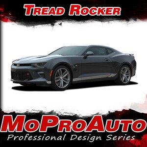 2016 2017 2018 TREAD ROCKERS Chevy Camaro Lower Rocker Panel Door Stripes Vinyl Graphics and Decals Kit - &quot;The MoProAuto Original&quot;