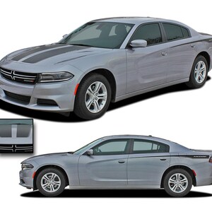 RECHARGE COMBO 15 : Fits 2015-2023 Dodge Charger Hood Decals and Side Stripe Decals Rear Quarter Panel - &quot;The MoProAuto Original&quot;