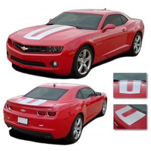 Camaro ENERGY : 2010 2011 2012 2013 Chevy Camaro &quot;SEMA&quot; Style Hood Trunk Stripes Vinyl Graphic Accent Decals - &quot;The MoProAuto Original&quot;