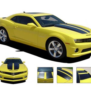 Camaro R-SPORT 2010-2013 Chevy Camaro Factory Replica &quot;OEM Style&quot; Hood Trunk Vinyl Decal Rally Racing Stripes Kit - &quot;The MoProAuto Original&quot;