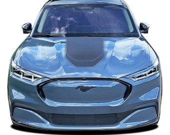 MACH SONIC SOLID : Fits Ford Mustang Mach-E Hood Stripes Trunk Side Rocker Rally Decals Vinyl Graphics 2021-2025 - &quot;The MoProAuto Original&quot;